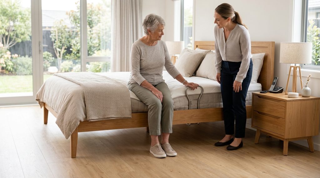 Bed lever safety for seniors in New Zealand