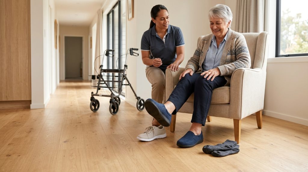 Safe indoor footwear for seniors in New Zealand